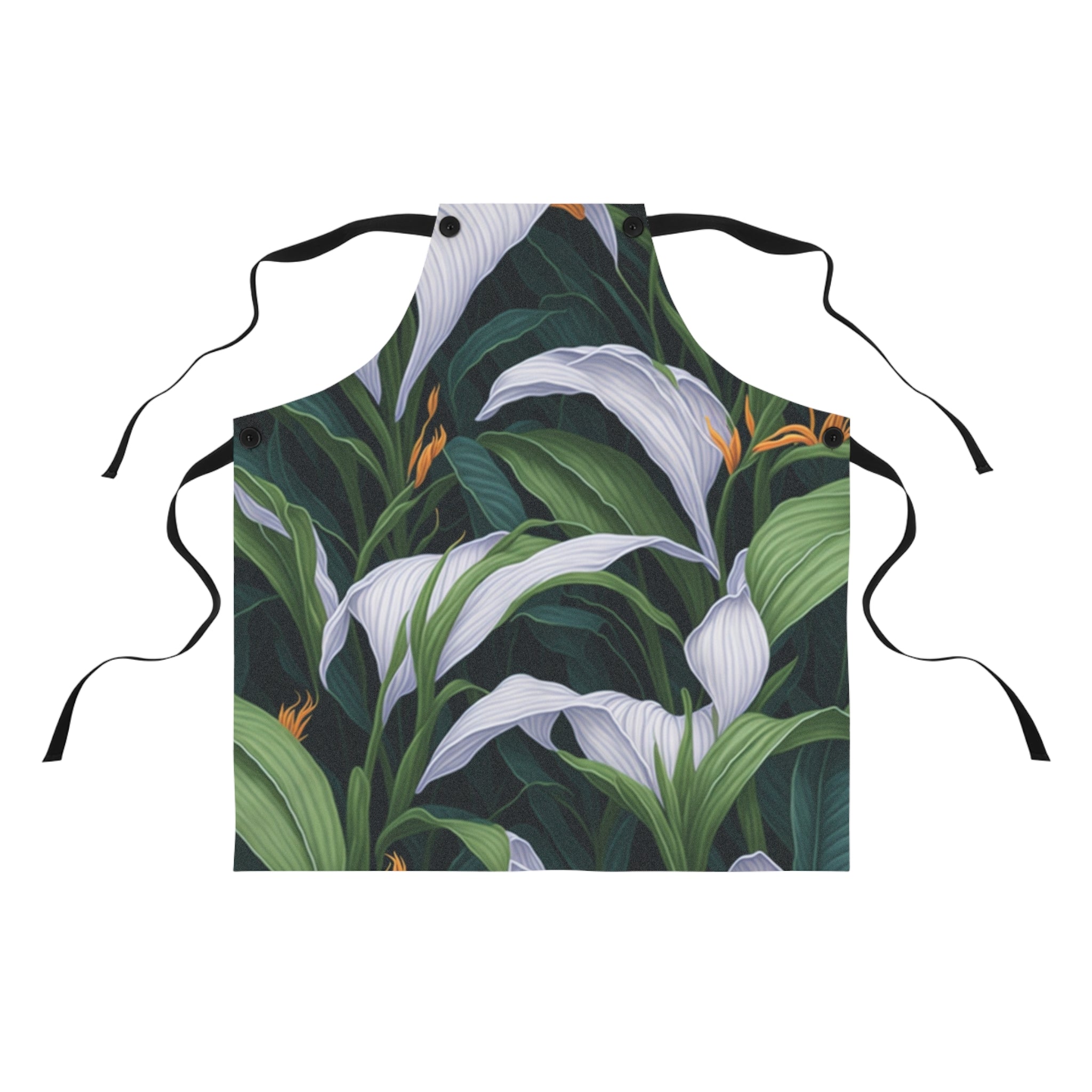 Welcoming Spathiphyllum Perennial Flower Designed Apron