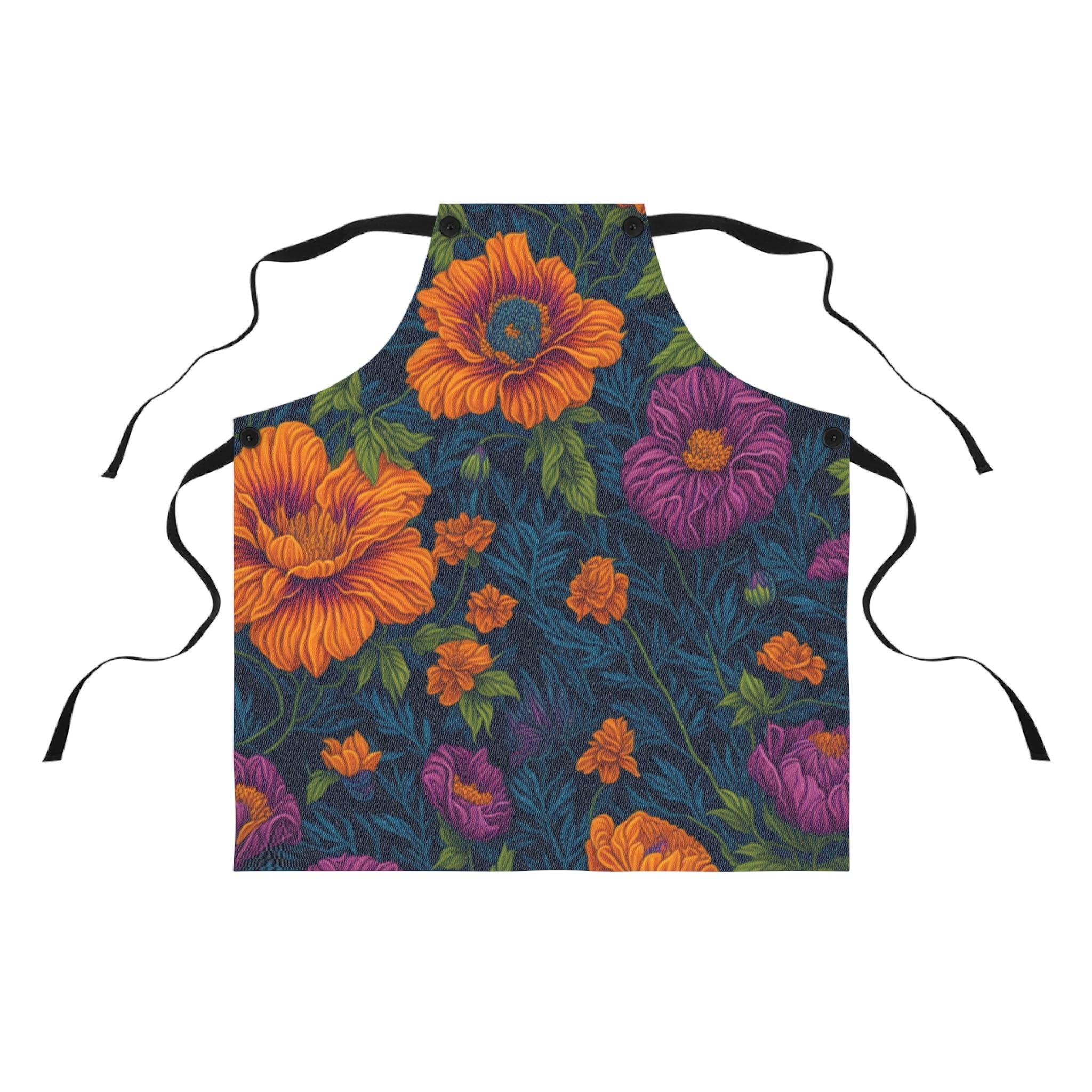 Botanical Tetraneuris Flowers Designed Apron