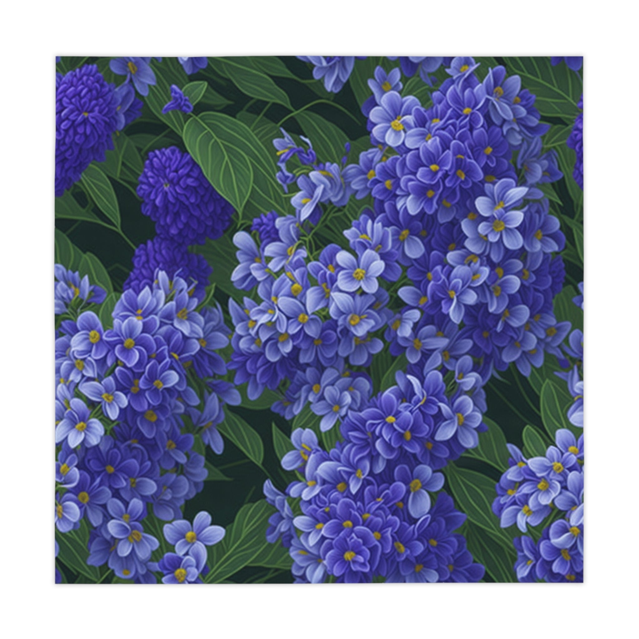 Abundant Syringa Flowers Designed 55" x 55" Tablecloth