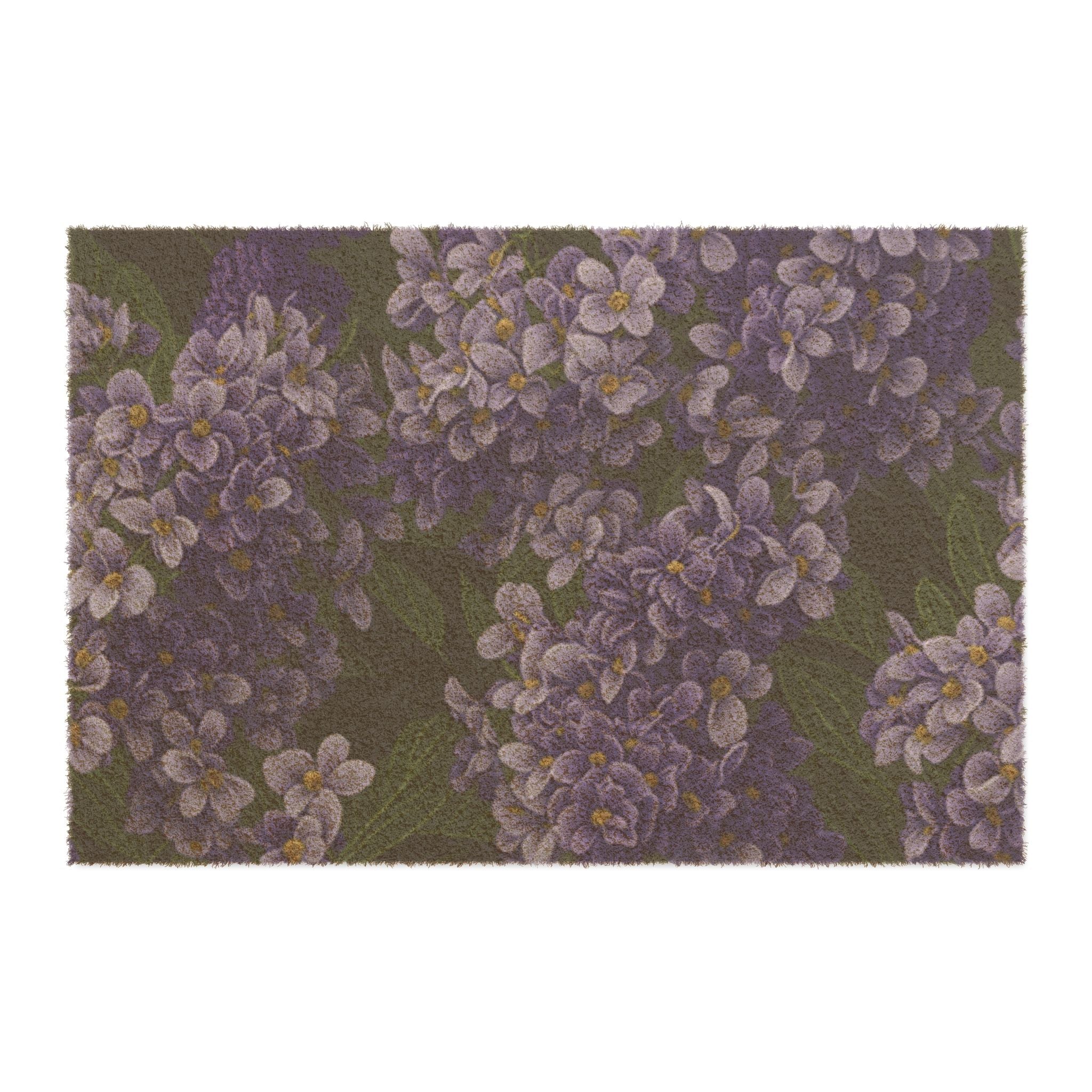 Abundant Syringa Flowers Designed Doormat