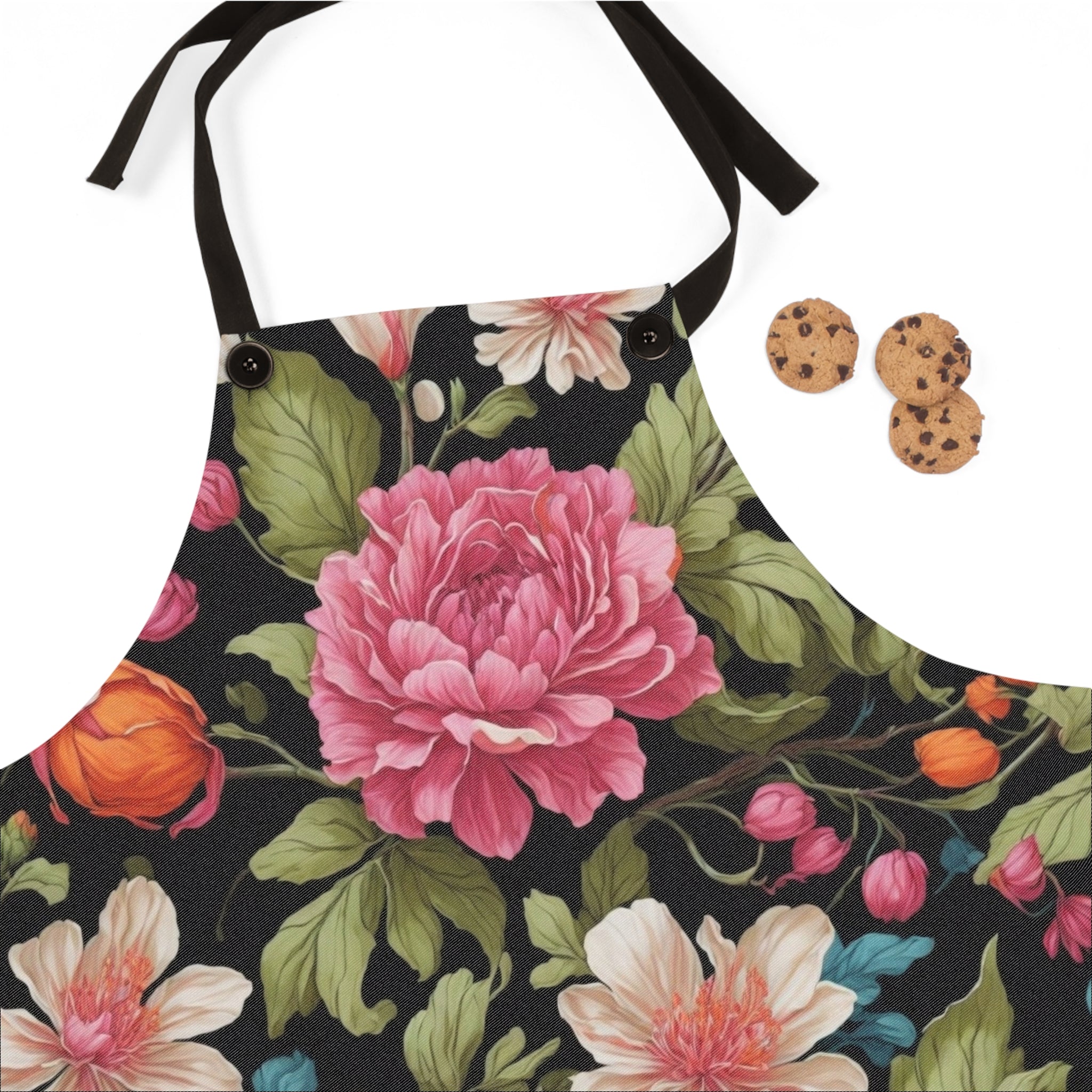 Radiant Chelone Flowers Designed Apron