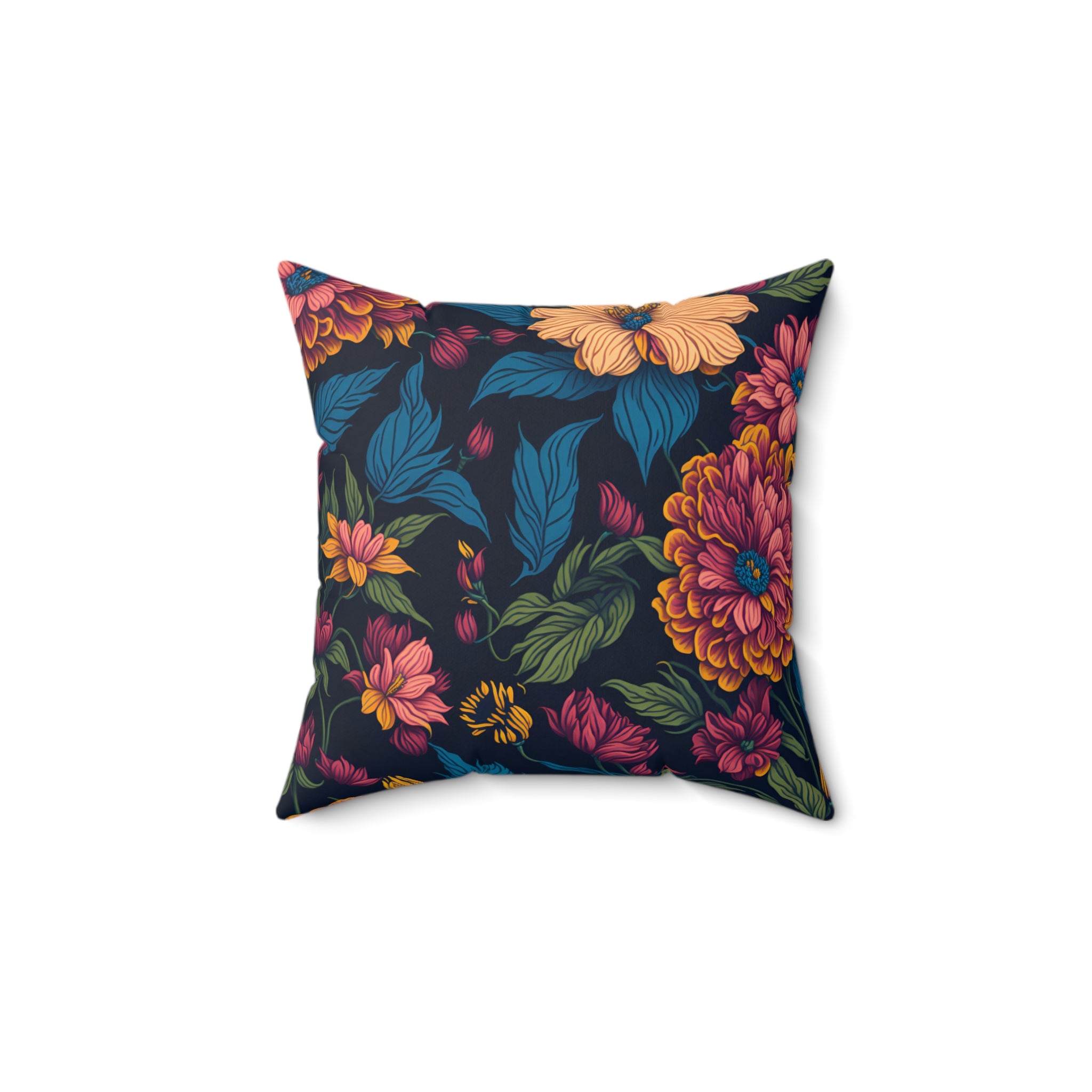 Luxurious Zizia Flowers Designed Throw Pillow with Insert