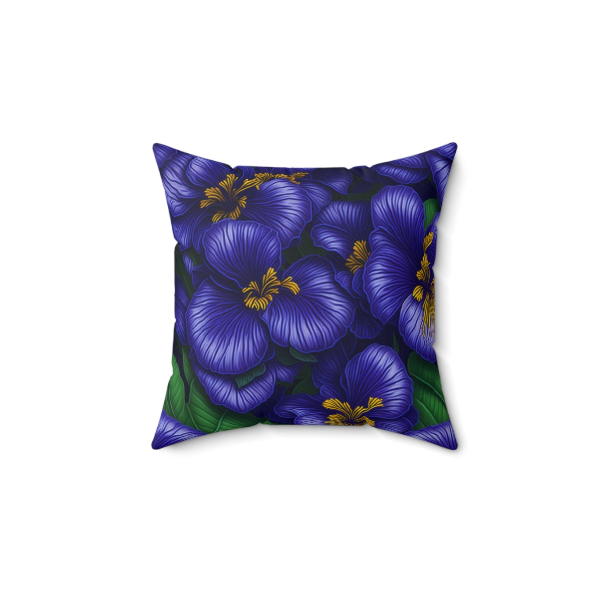 Electric Streptocarpus Flowers Designed Throw Pillows with Insert