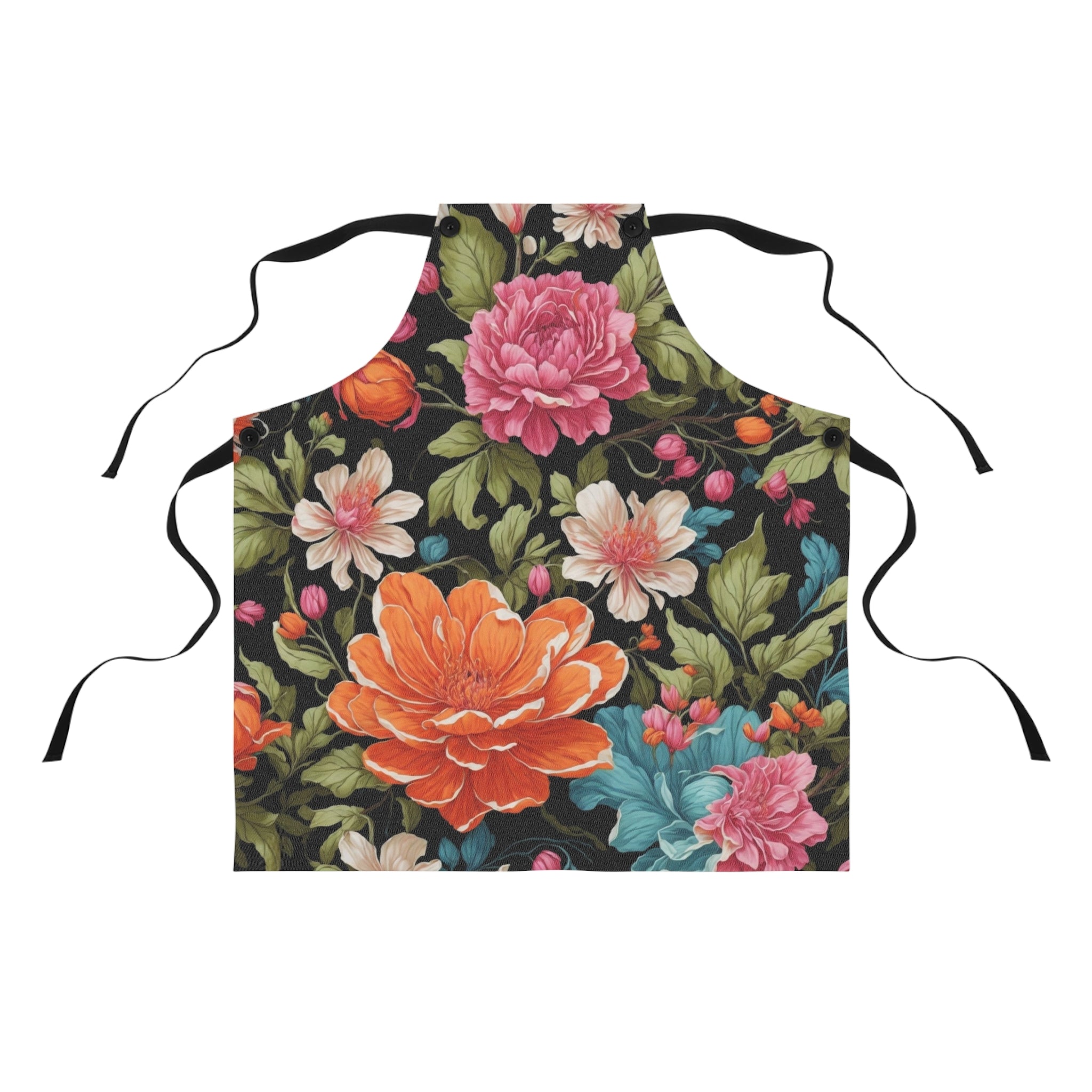 Radiant Chelone Flowers Designed Apron