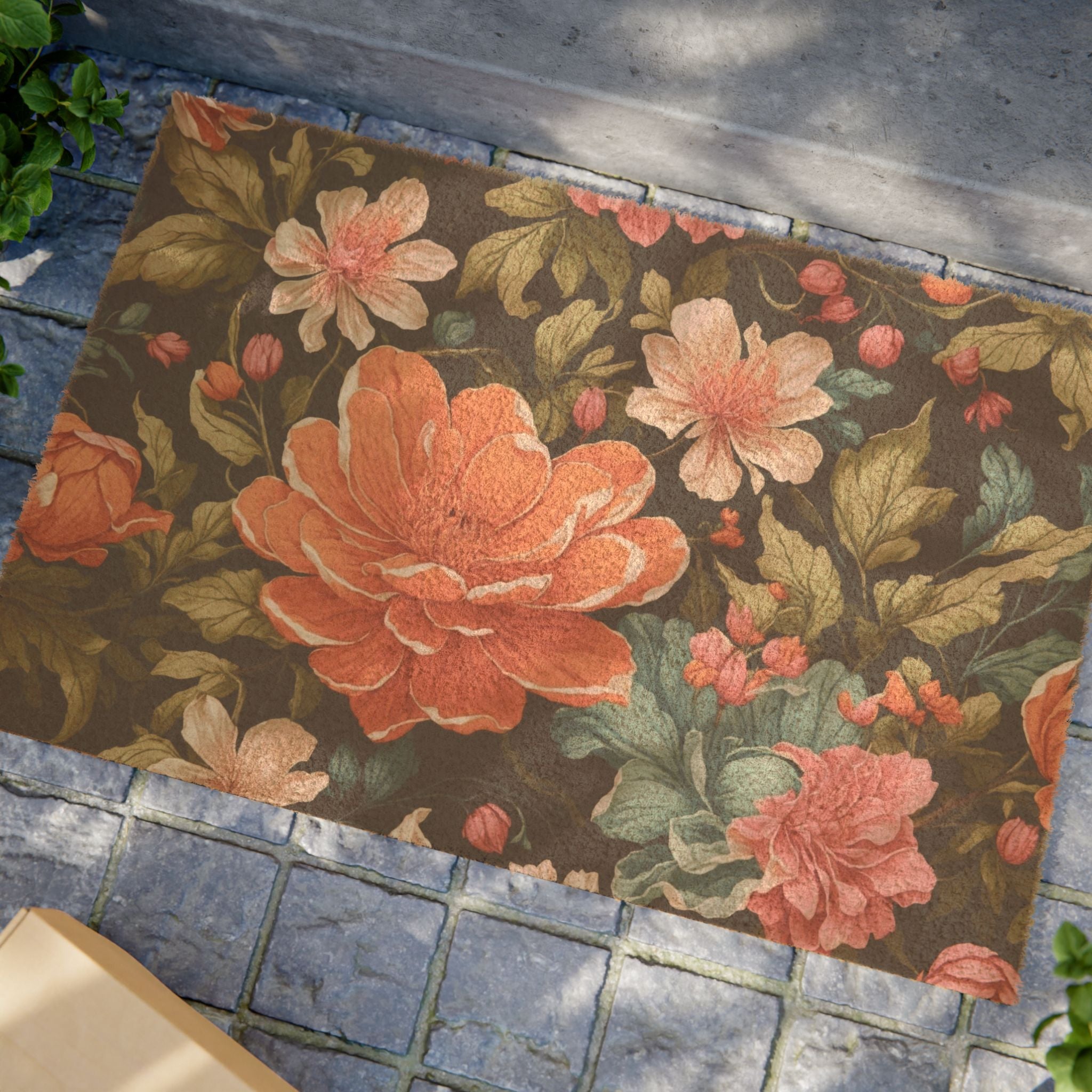 Radiant Chelone Flowers Designed Doormat