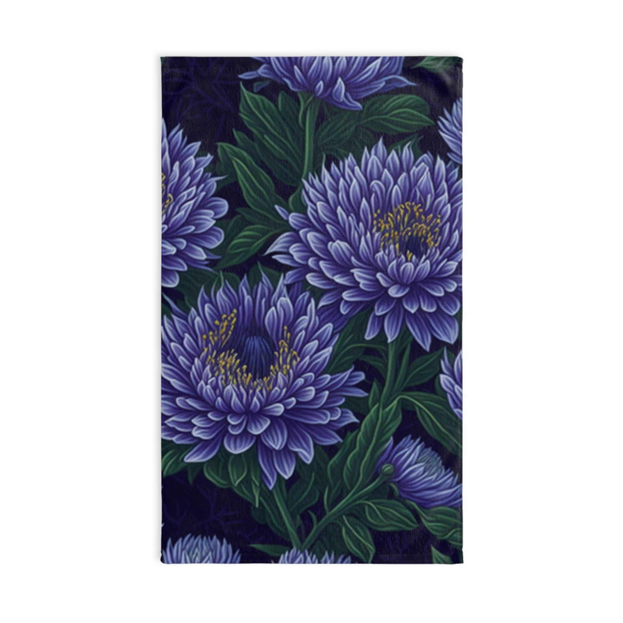 Brilliant Stokesia Floral Designed Hand Towel