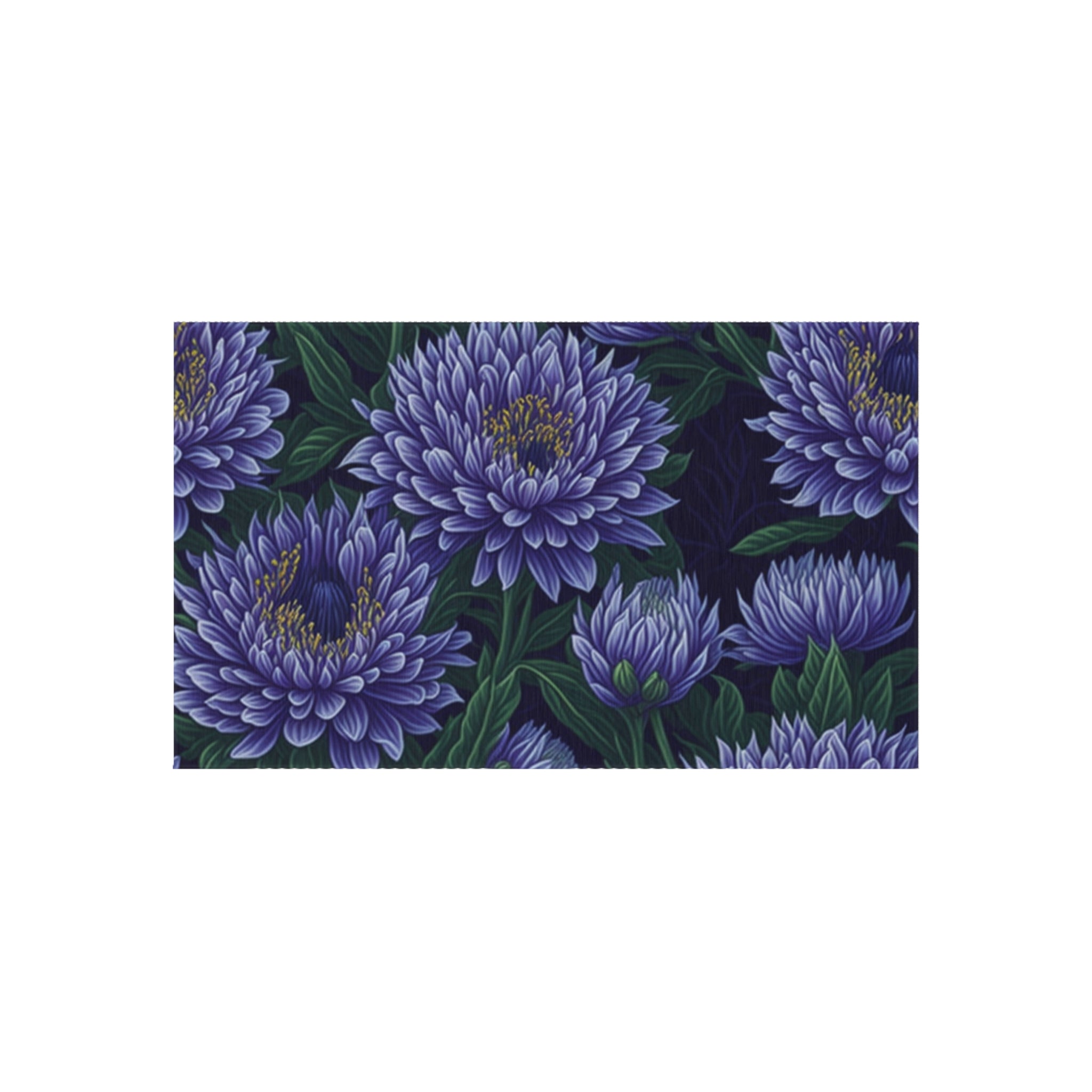 Brilliant Stokesia Floral Designed Indoor Outdoor Rug 5 Available Sizes