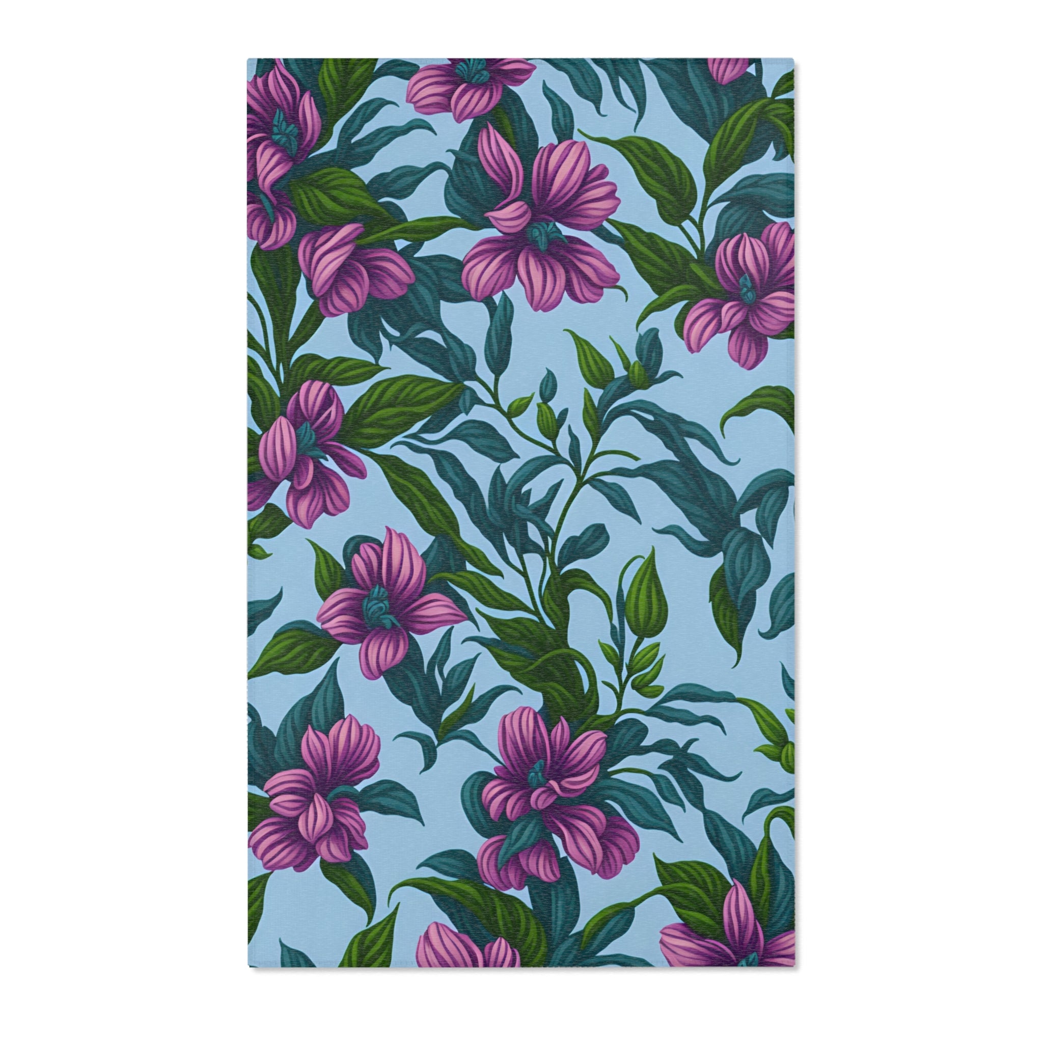 Charming Summer Stevia Flowers Designed Area Rugs 6 Sizes Available