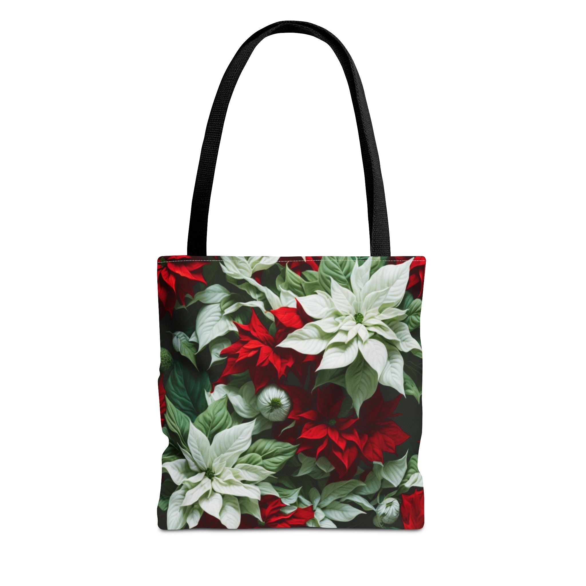 Blooming Bali Poinsettia Flower Designed Tote Bag Available in 3 Sizes