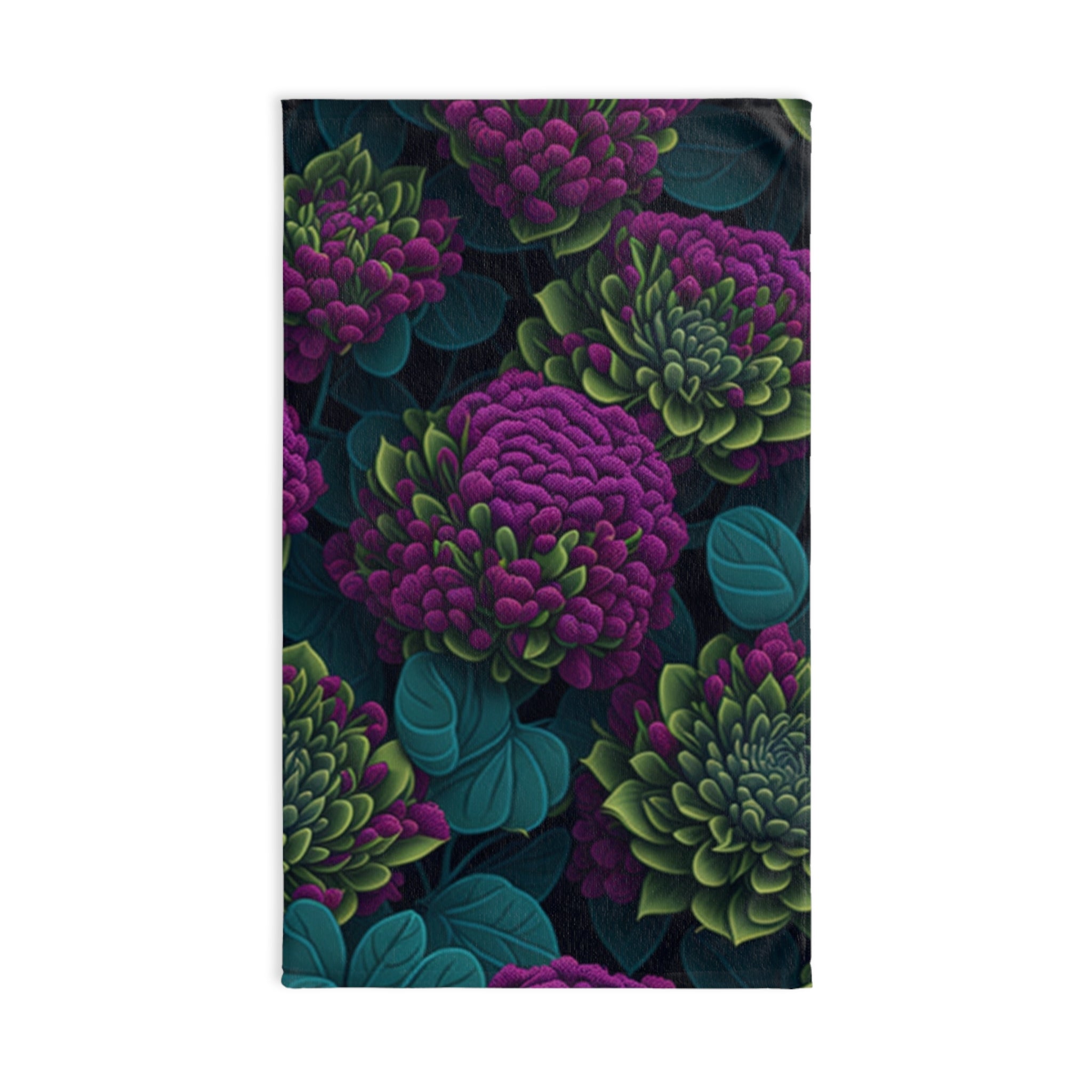 Alluring Sedum Flowers Designed Hand Towel