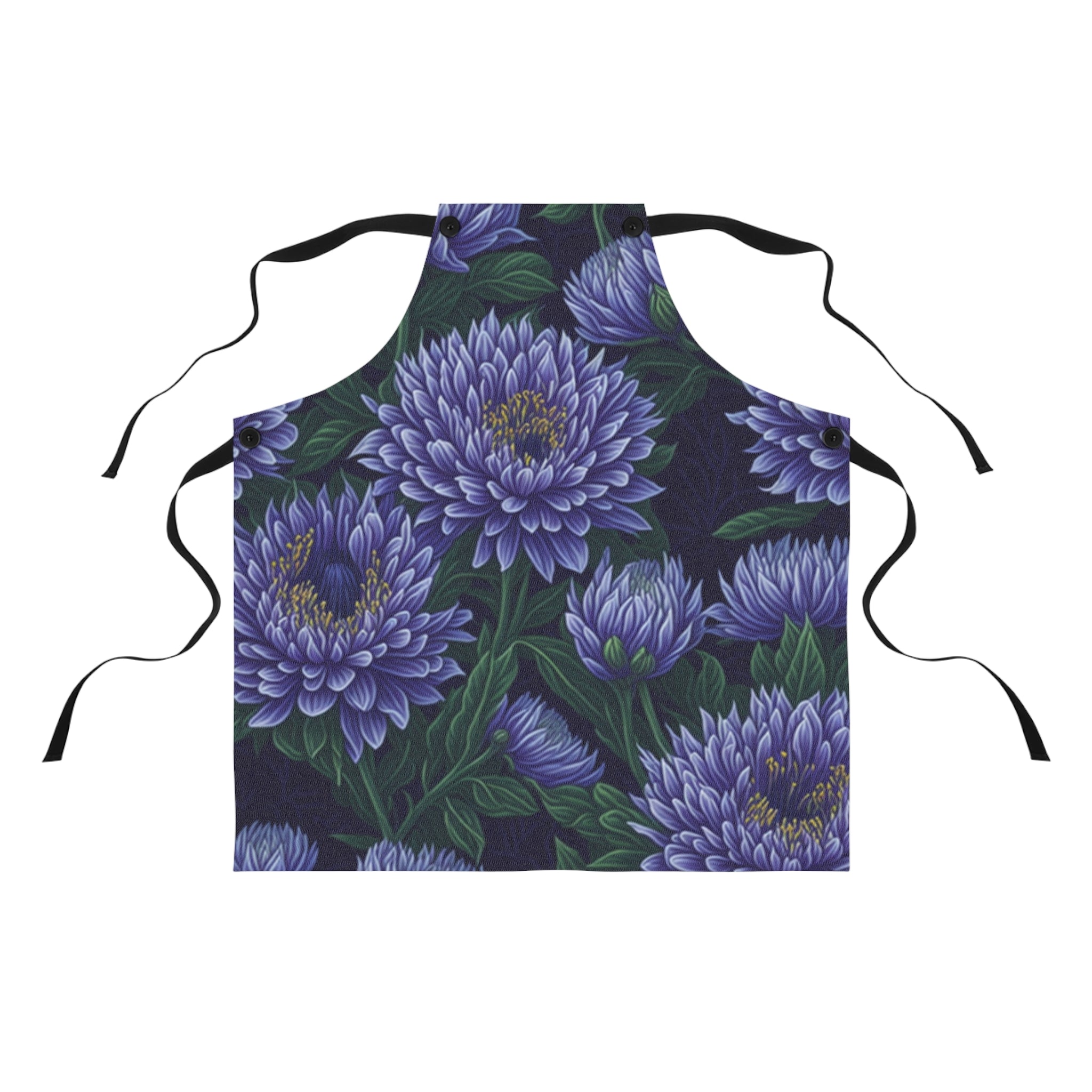 Brilliant Stokesia Floral Designed Apron