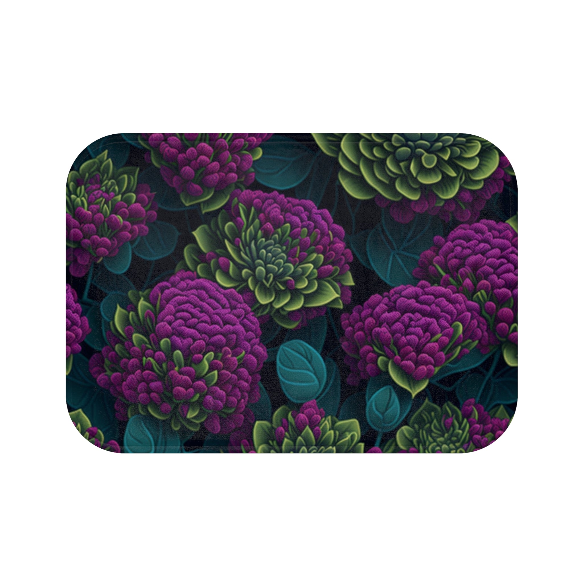 Alluring Sedum Flowers Designed Bath Mat Available in 2 Sizes