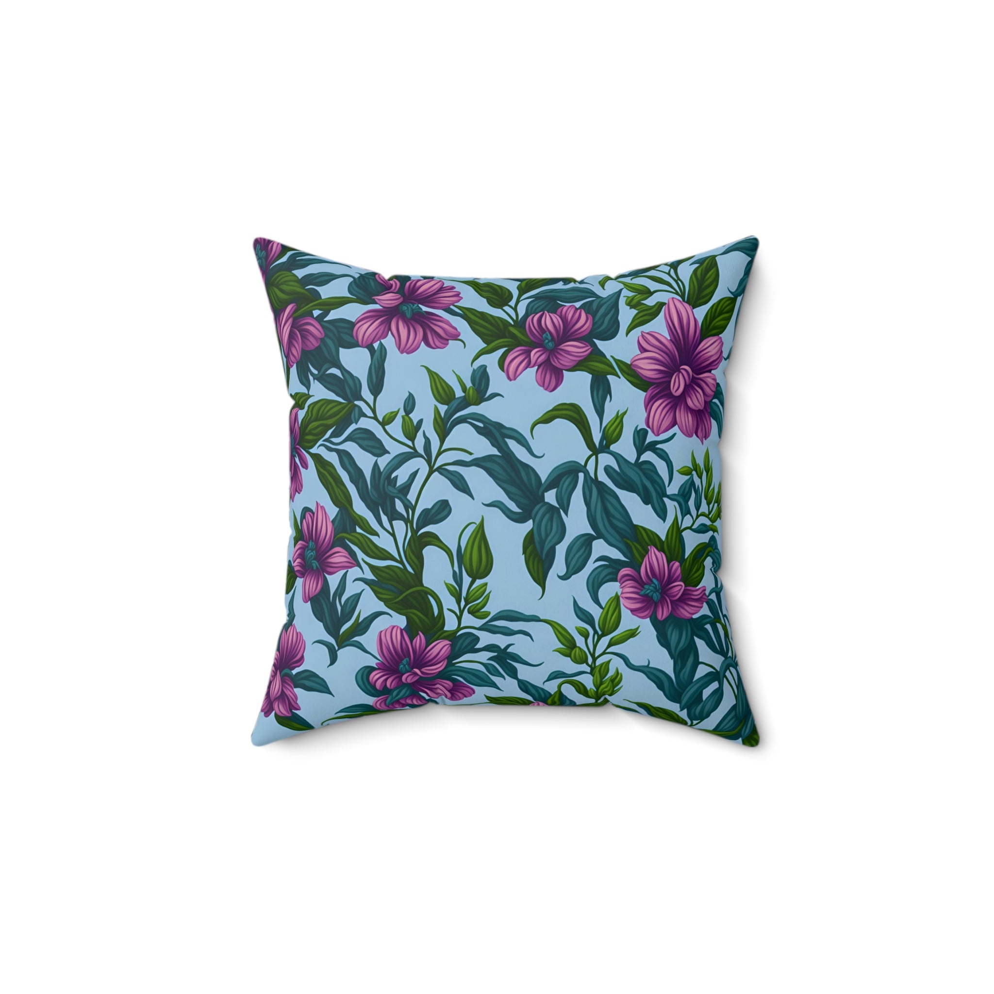 Charming Summer Stevia Flowers Designed Indoor Throw Pillows - Floral Elegance in Multiple Sizes - Insert Included