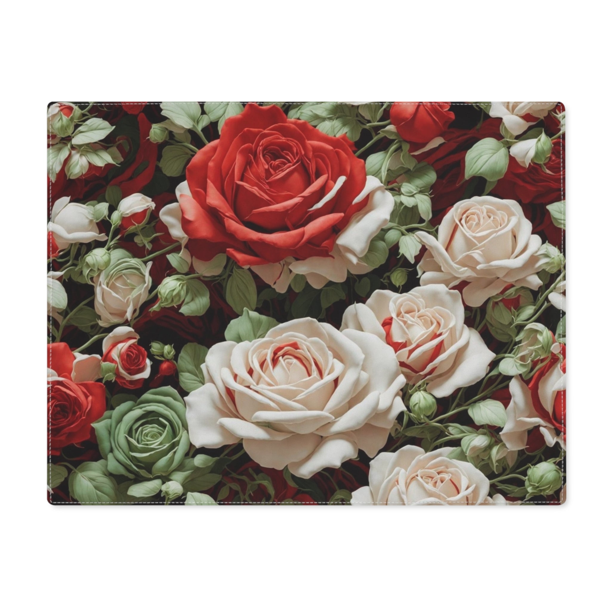 Cold Bunches of Roses Designed Placemat 1-Pc